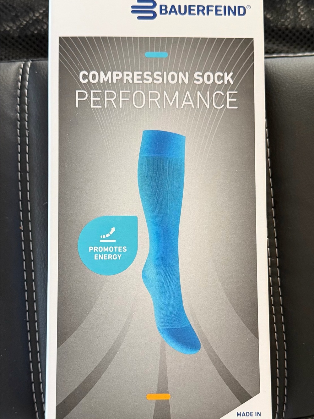 Compression Athletic Socks — Performance Support/ Unisex/ Black/20-30 mmhg